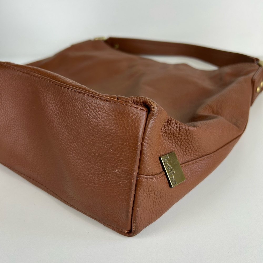 KOOBA SOFT SLOUCHY TAN PEBBLE LEATHER HOBO OVERSIZED SHOULDER PURSE BAG - Picture 4 of 13